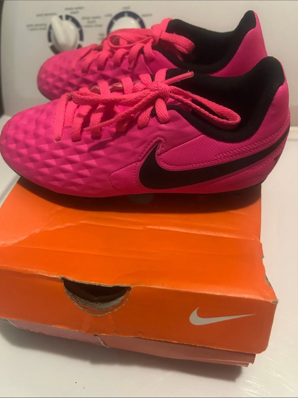 Nike down gently